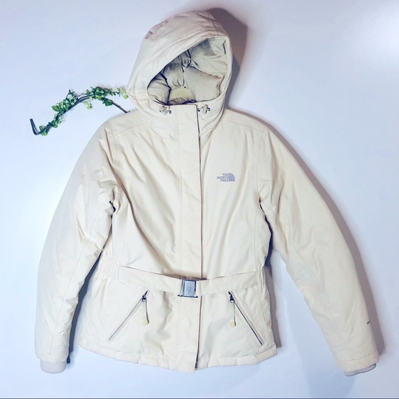 North Face Cream White Ski Snow Jacket 
